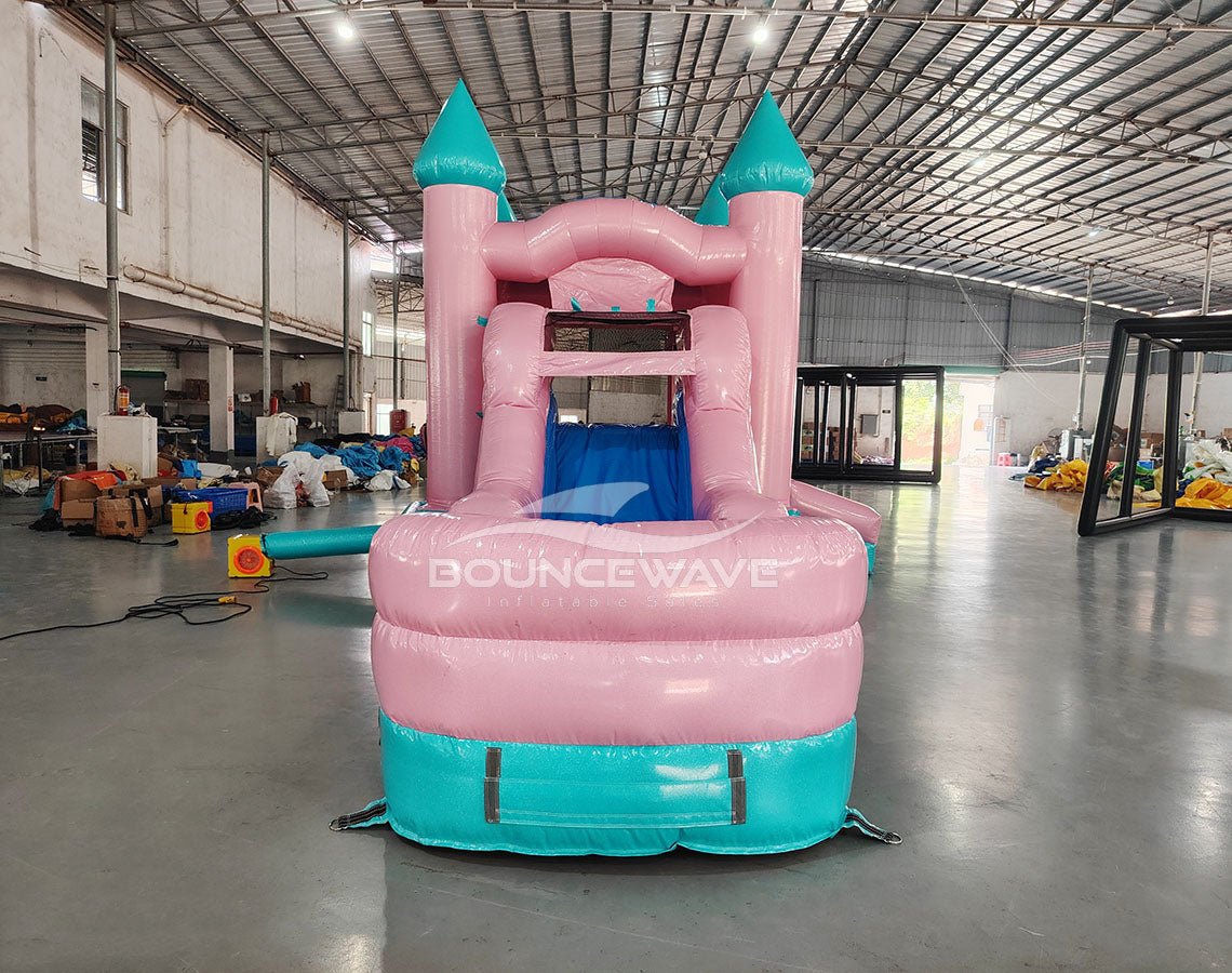 Dream Glitter Econo Bounce House with Slide (Wet/Dry) - BounceWave Inflatable Sales
