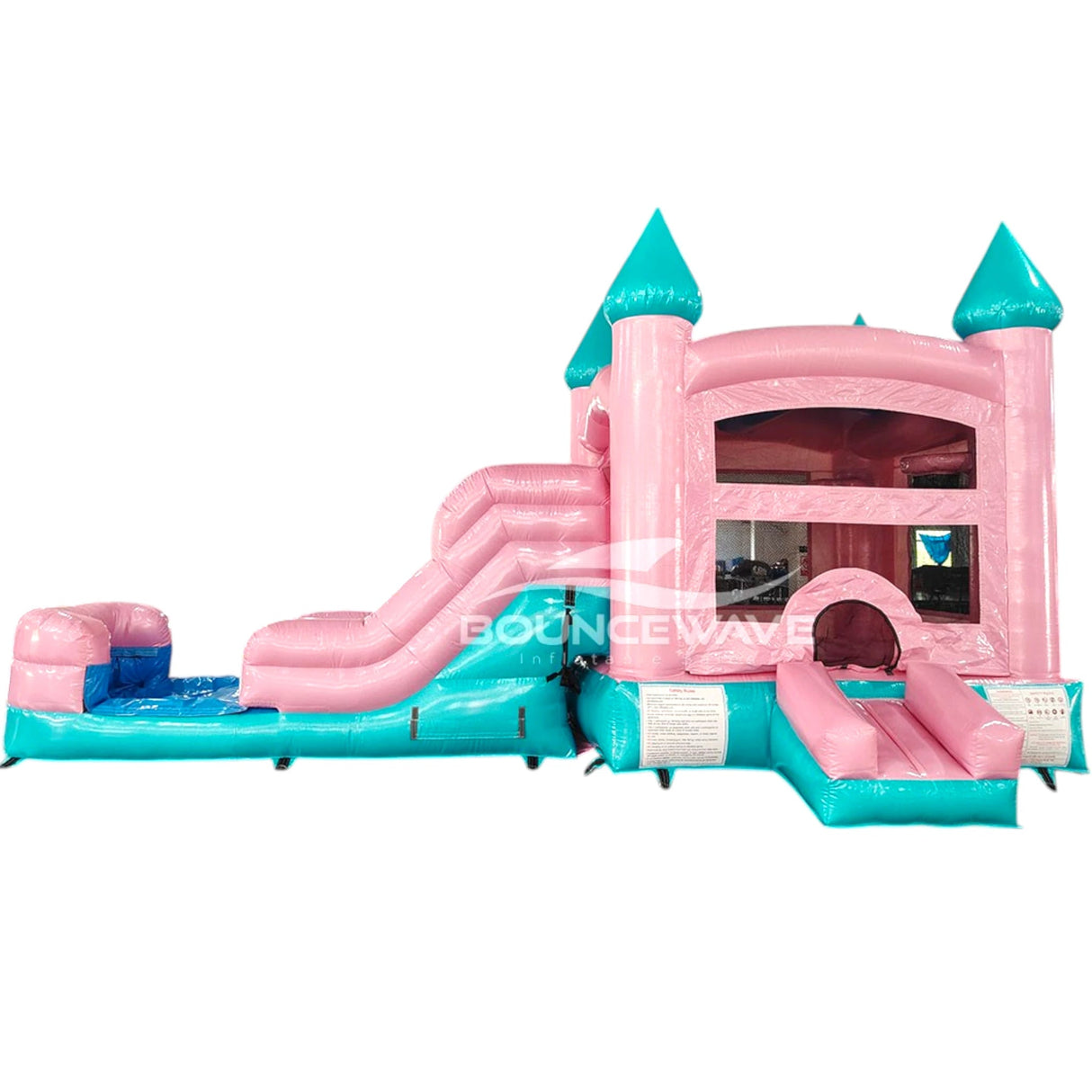 Dream Glitter Econo Bounce House with Slide (Wet/Dry) - BounceWave Inflatable Sales