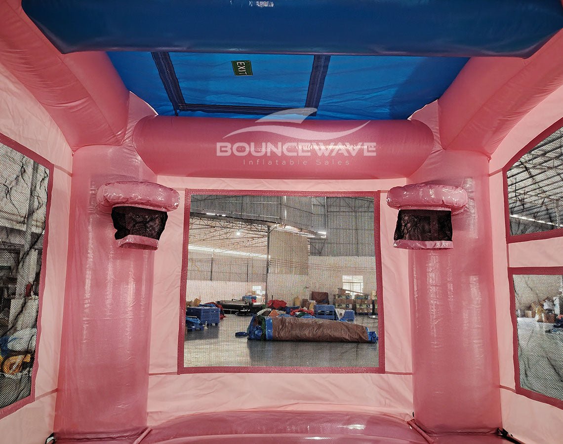 Dream Glitter Econo Bounce House with Slide (Wet/Dry) - BounceWave Inflatable Sales