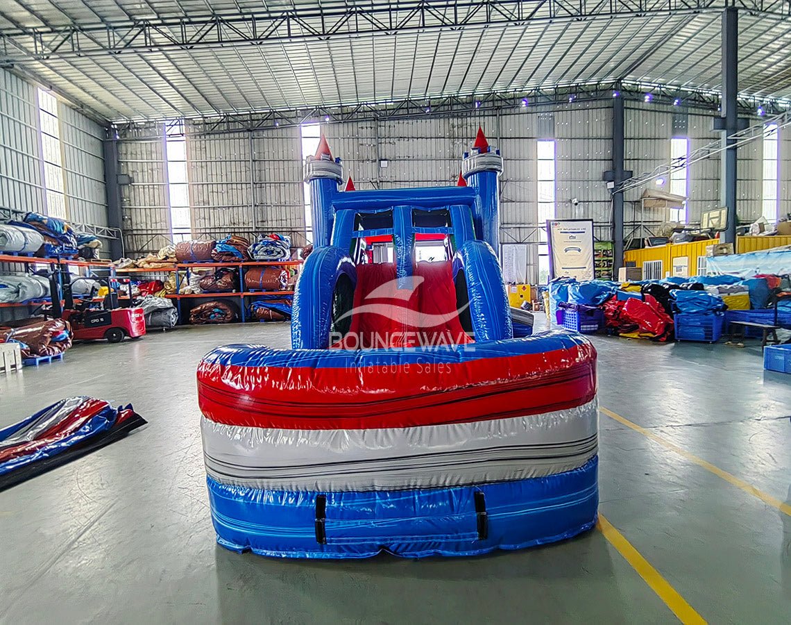 Euro Baja Dual Lane Commercial Inflatable Combo (Wet/Dry) - BounceWave Inflatable Sales
