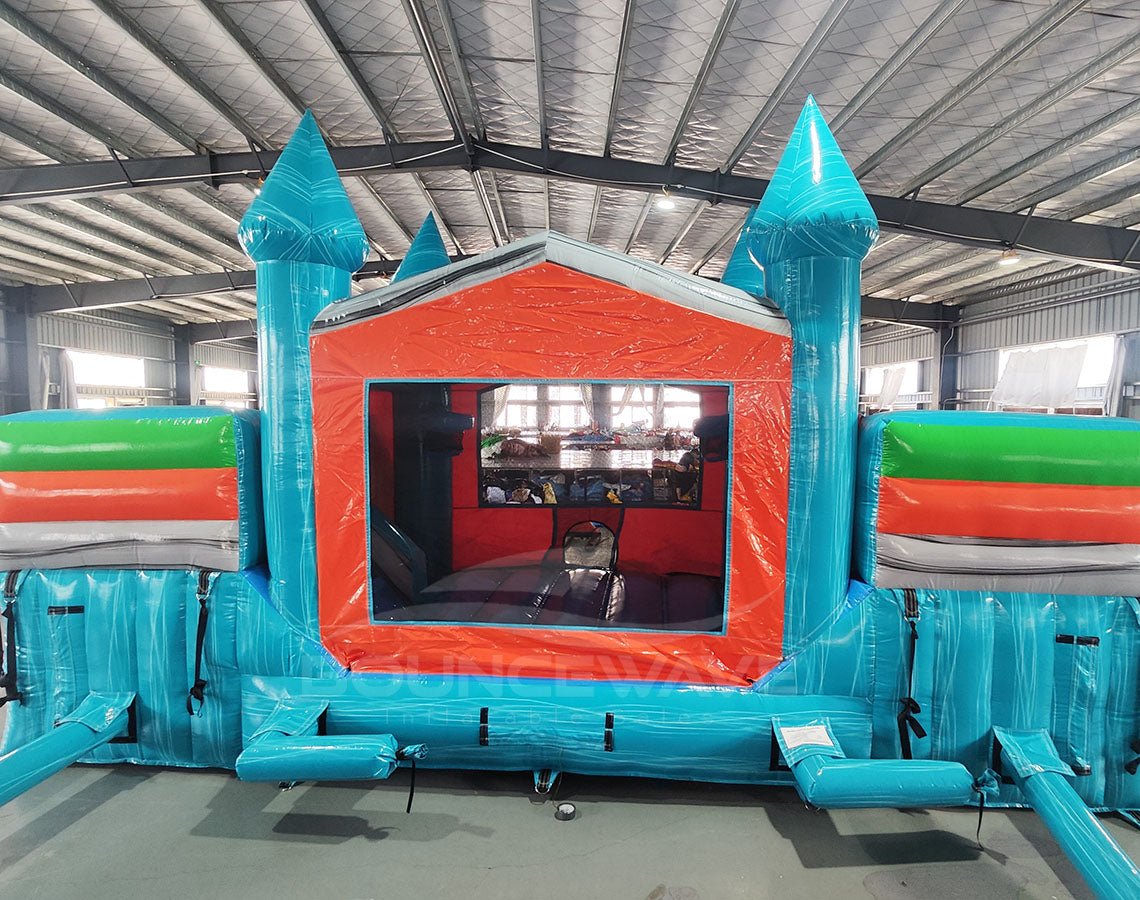 Fiji Falls Econo Duo Bounce & Slide Combo (Wet/Dry) - BounceWave Inflatable Sales