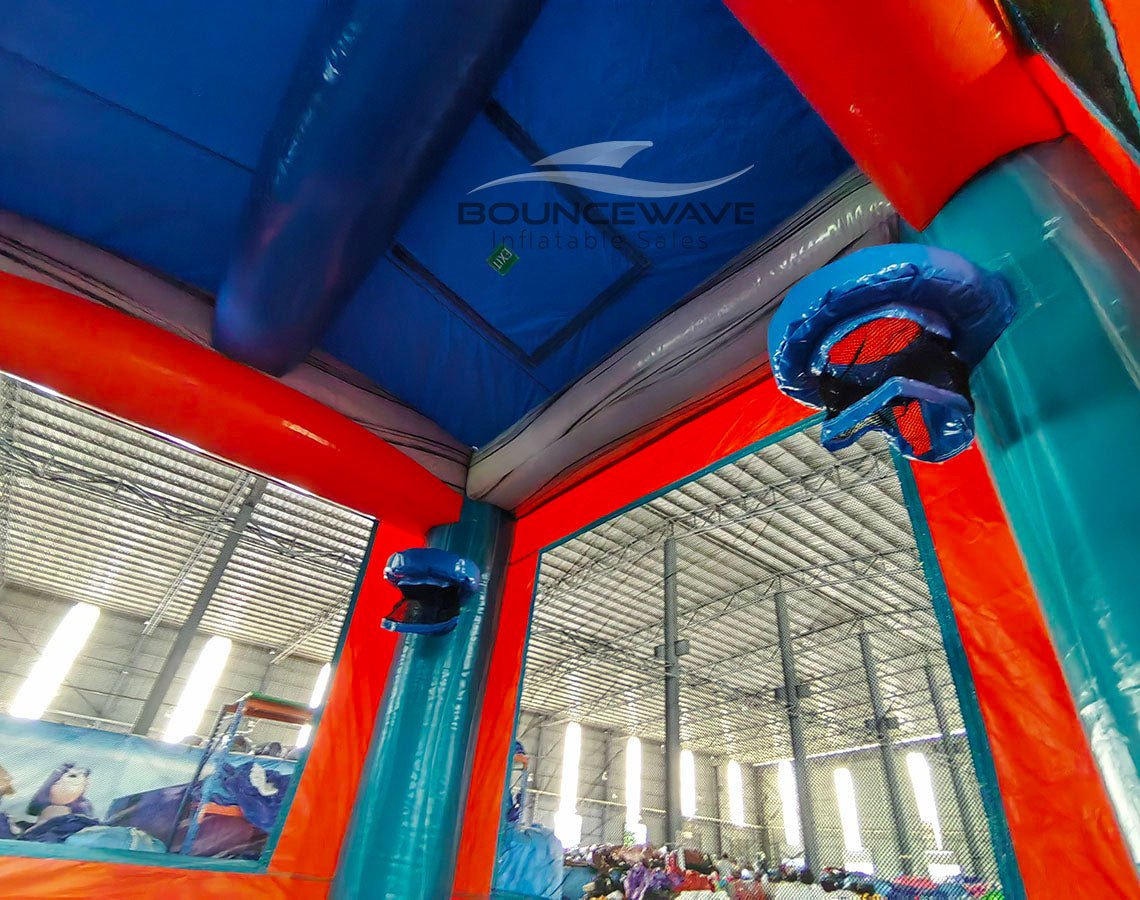 Fiji Falls Splash & Save Bounce House with Dual Lane Slide (Wet/Dry) - BounceWave Inflatable Sales