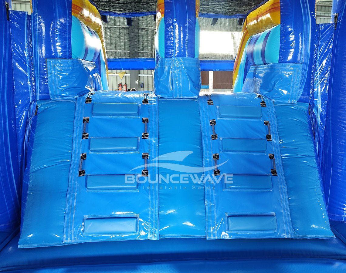 Flashpoint Mega Dome Dual Lane Bounce House with Slide (Wet/Dry) - BounceWave Inflatable Sales