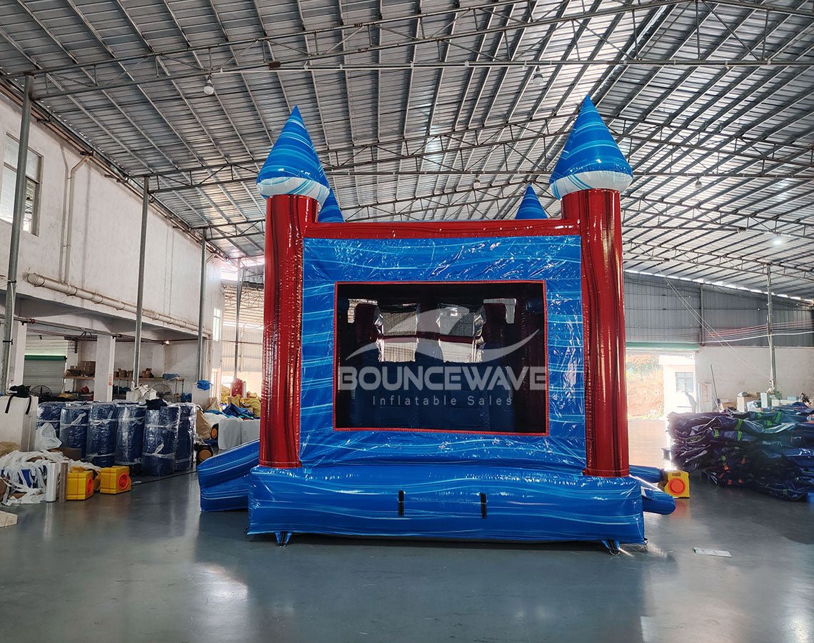 Freedom Fury Splash & Save Bounce House with Dual Lane Slide (Wet/Dry) - BounceWave Inflatable Sales