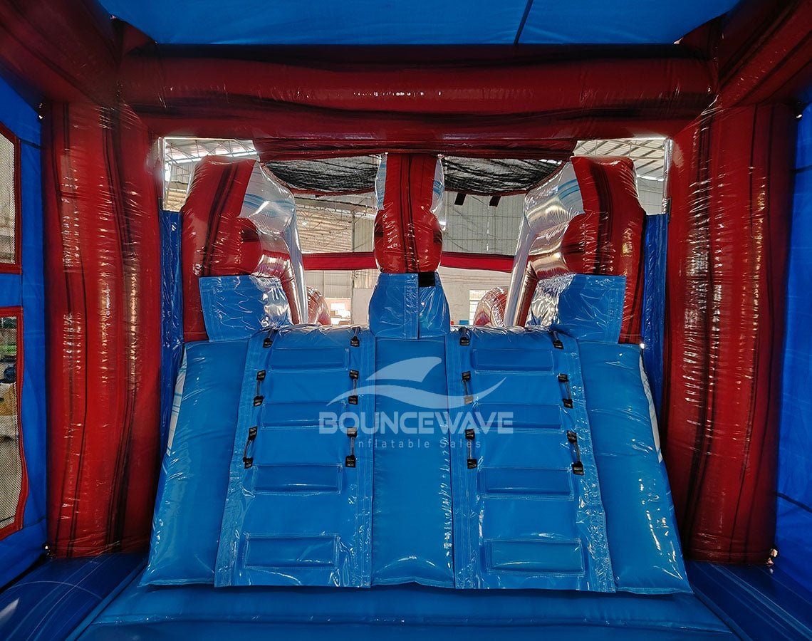 Freedom Fury Splash & Save Bounce House with Dual Lane Slide (Wet/Dry) - BounceWave Inflatable Sales