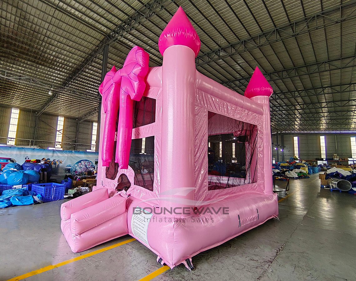 Glitter & Bows Commercial Bounce House - BounceWave Inflatable Sales