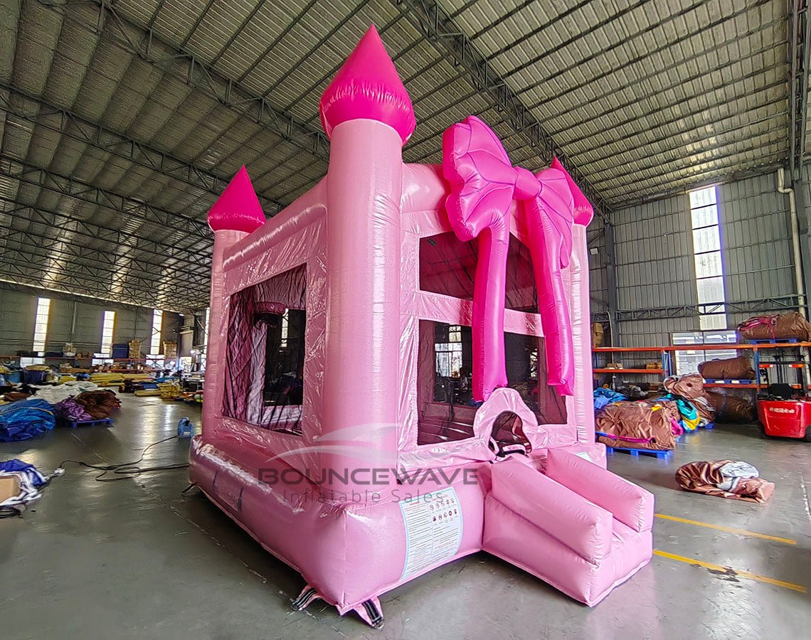 Glitter & Bows Commercial Bounce House - BounceWave Inflatable Sales