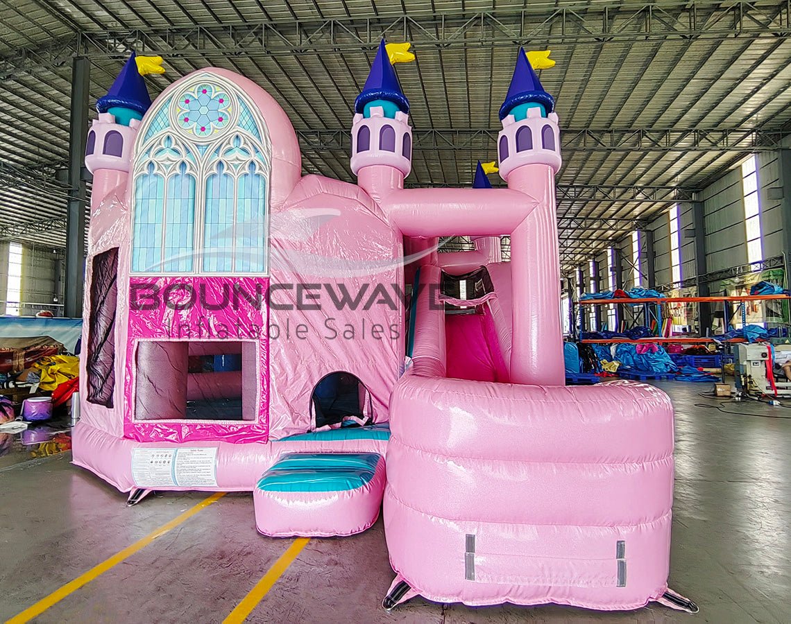 Grand Royal Castle Party Palace Bounce House with Slide (Wet/Dry) - BounceWave Inflatable Sales