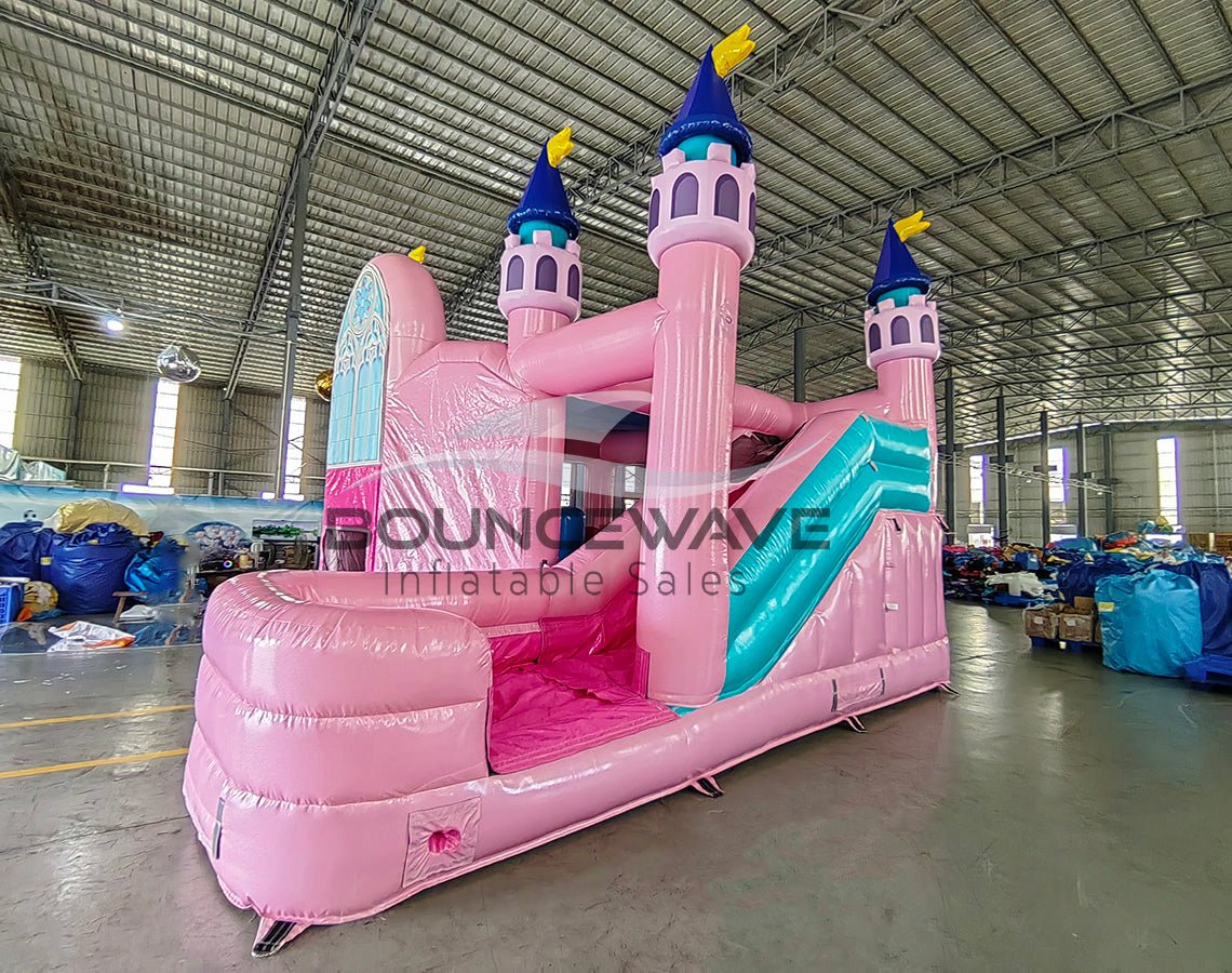 Grand Royal Castle Party Palace Bounce House with Slide (Wet/Dry) - BounceWave Inflatable Sales