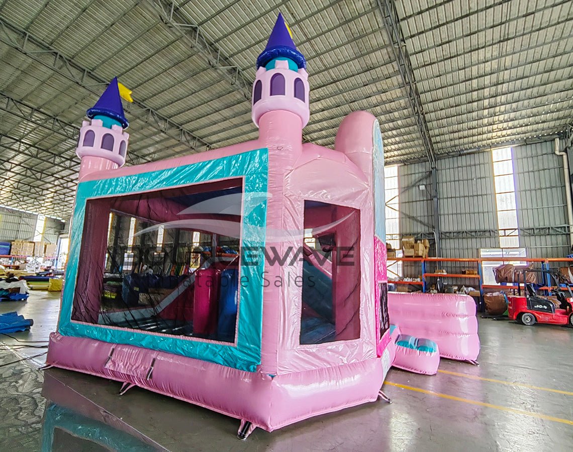 Grand Royal Castle Party Palace Bounce House with Slide (Wet/Dry) - BounceWave Inflatable Sales
