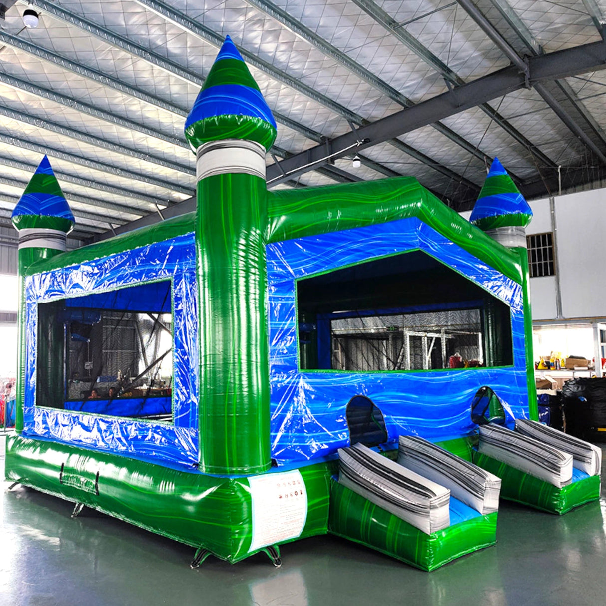 Green Gush XL Commercial Grade Bounce House - BounceWave Inflatable Sales