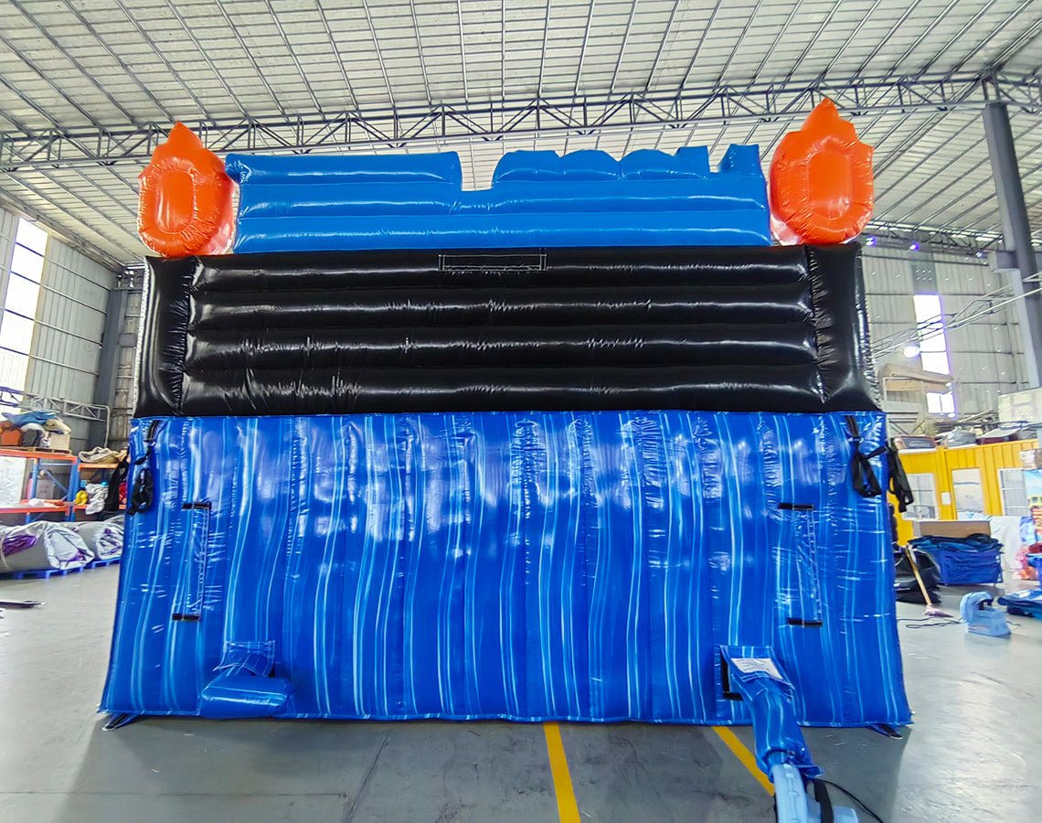 HOOP - FEST Blue Triple Lane Basketball Commercial Inflatable Game - BounceWave Inflatable Sales