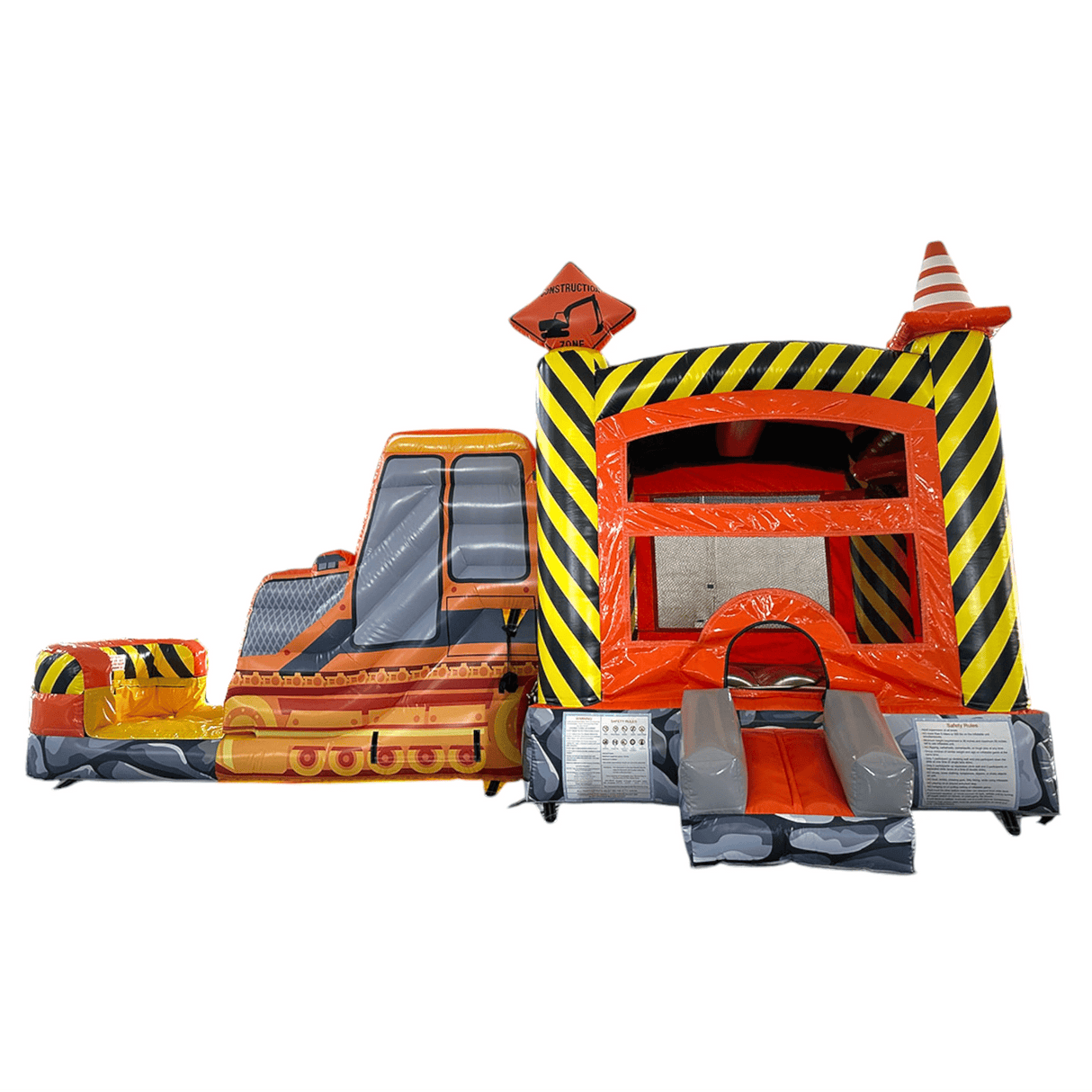 Kidstruction Zone Commercial Econo Inflatable Combo (Wet/Dry) - BounceWave Inflatable Sales