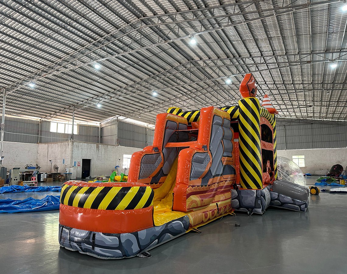 Kidstruction Zone Commercial Econo Inflatable Combo (Wet/Dry) - BounceWave Inflatable Sales