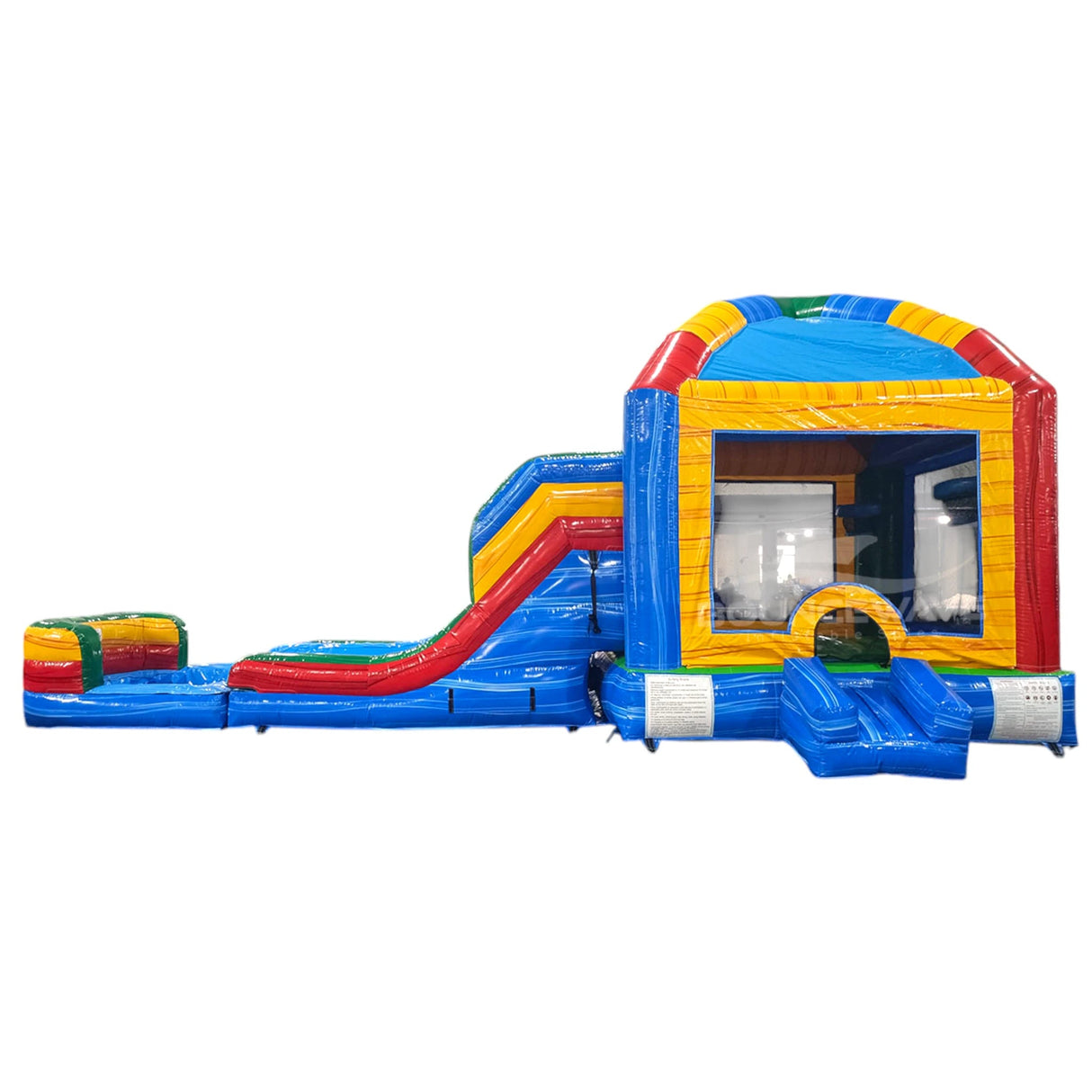 Mega Dome Dual Lane Commercial Inflatable Combo (Wet/Dry) - BounceWave Inflatable Sales