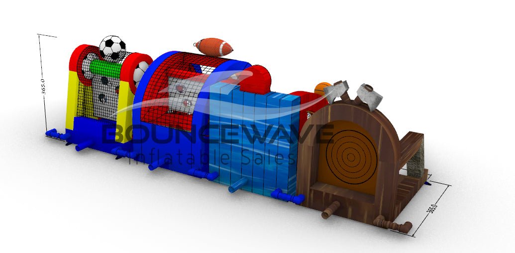 Multi - Sport Mania 4 Piece Inflatable Game - BounceWave Inflatable Sales