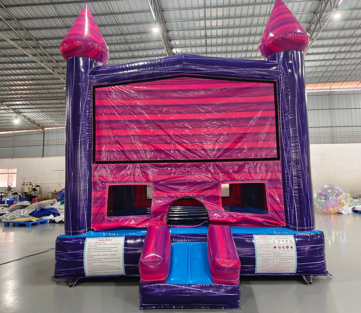 Purple Palace Panel - Ready Commercial Grade Bounce House - BounceWave Inflatable Sales