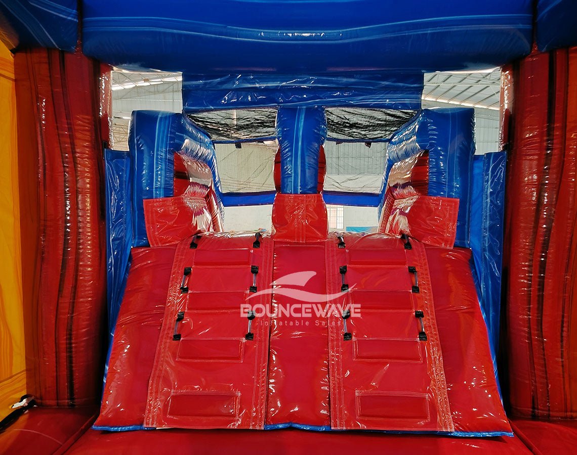 Rip Curl Splash & Save Bounce House with Dual Lane Slide (Wet/Dry) - BounceWave Inflatable Sales