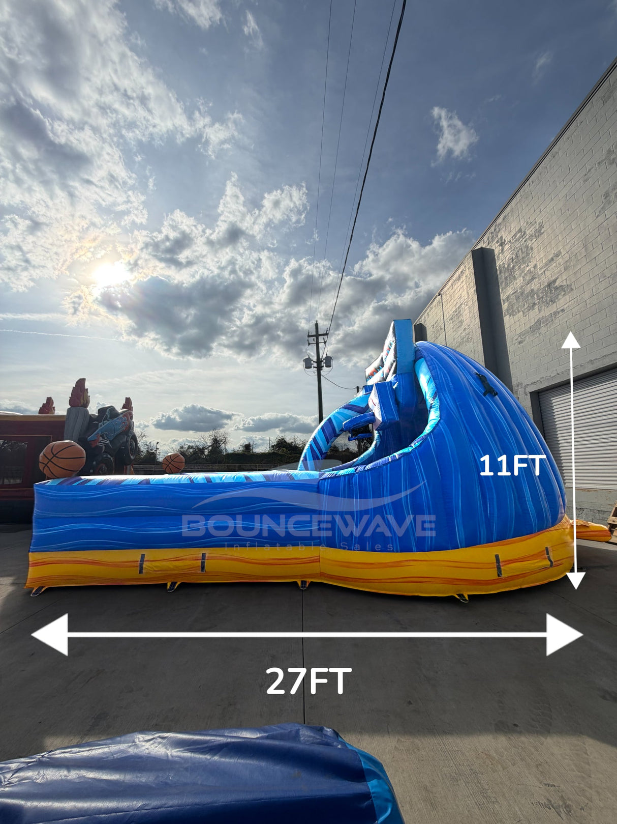 Sky Slam Dual Lane Commercial Inflatable Basketball Game - BounceWave Inflatable Sales