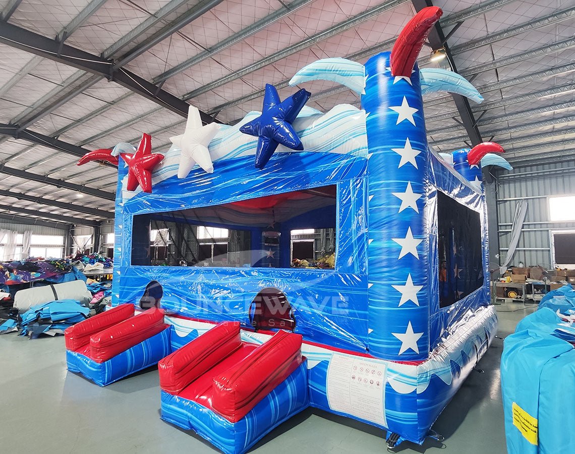 Star Spangled Splash XL Commercial Grade Bounce House - BounceWave Inflatable Sales