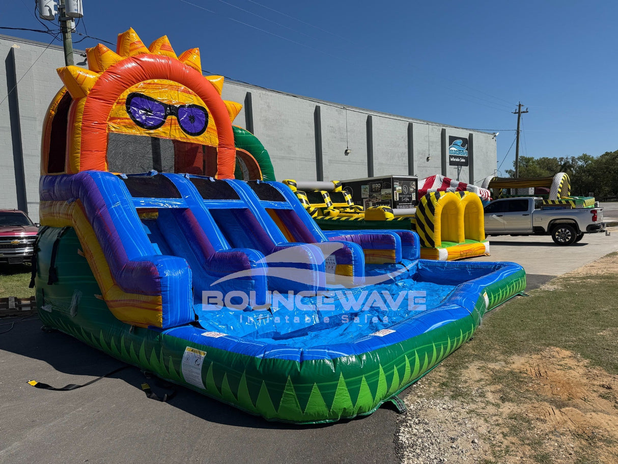 Sun Splash Toddler Splash Park & Water Slide - BounceWave Inflatable Sales