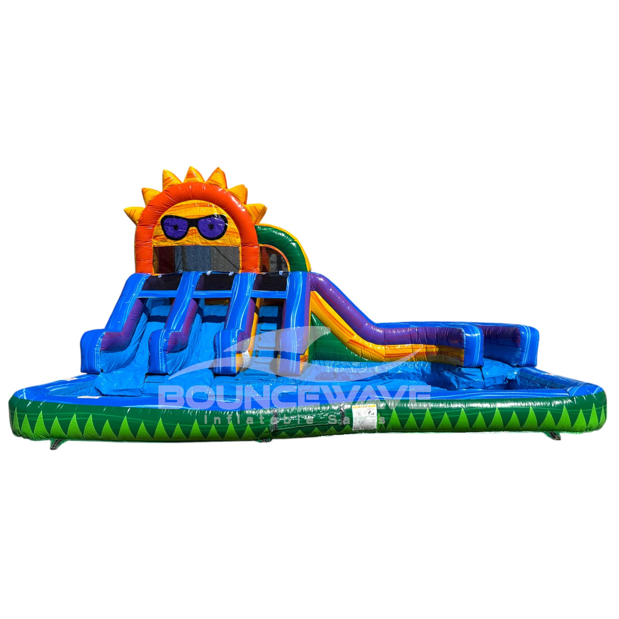 Sun Splash Toddler Splash Park & Water Slide - BounceWave Inflatable Sales
