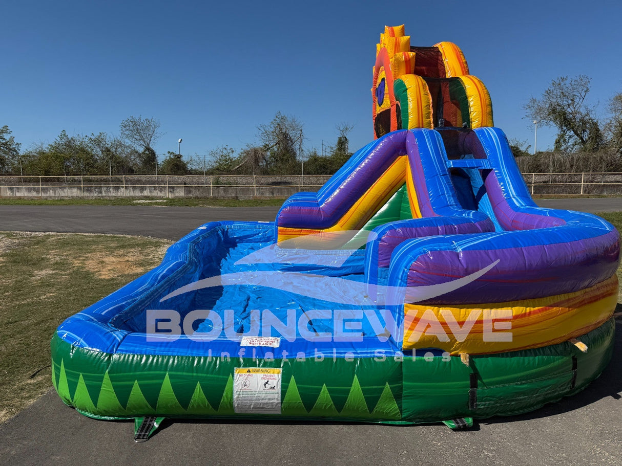 Sun Splash Toddler Splash Park & Water Slide - BounceWave Inflatable Sales
