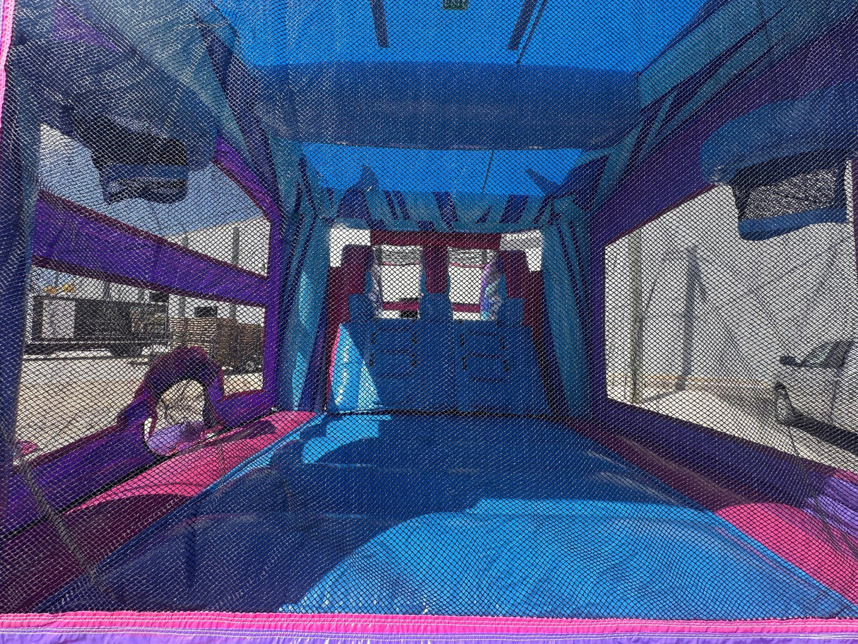 Supernova Dual Lane Commercial Inflatable Combo (Wet/Dry) - BounceWave Inflatable Sales