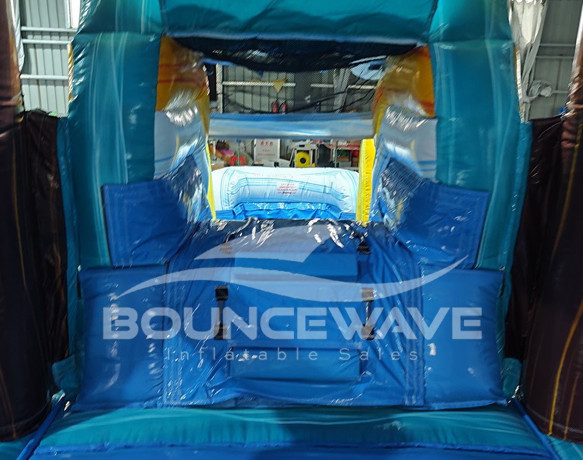Surf's Up Econo Bounce House with Slide (Wet/Dry) - BounceWave Inflatable Sales