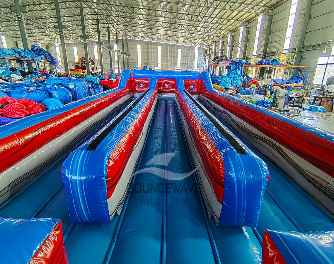 Triple Lane Bungee Run Commercial Interactive Inflatable Game - BounceWave Inflatable Sales