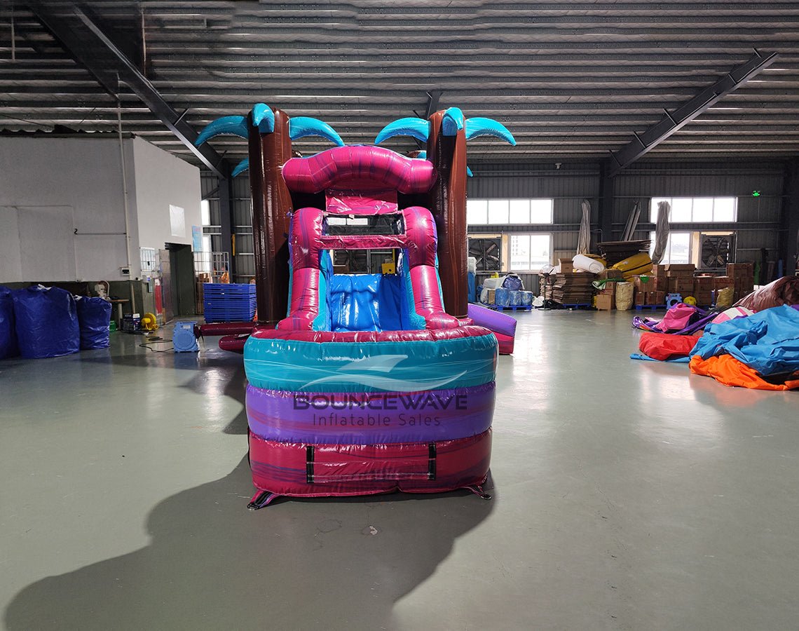 Ultra Shock Commercial Bounce House Combo with Slide (Wet/Dry) - BounceWave Inflatable Sales