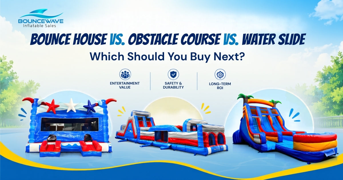 Bounce House vs Obstacle Course Vs Water Slide | BounceWave