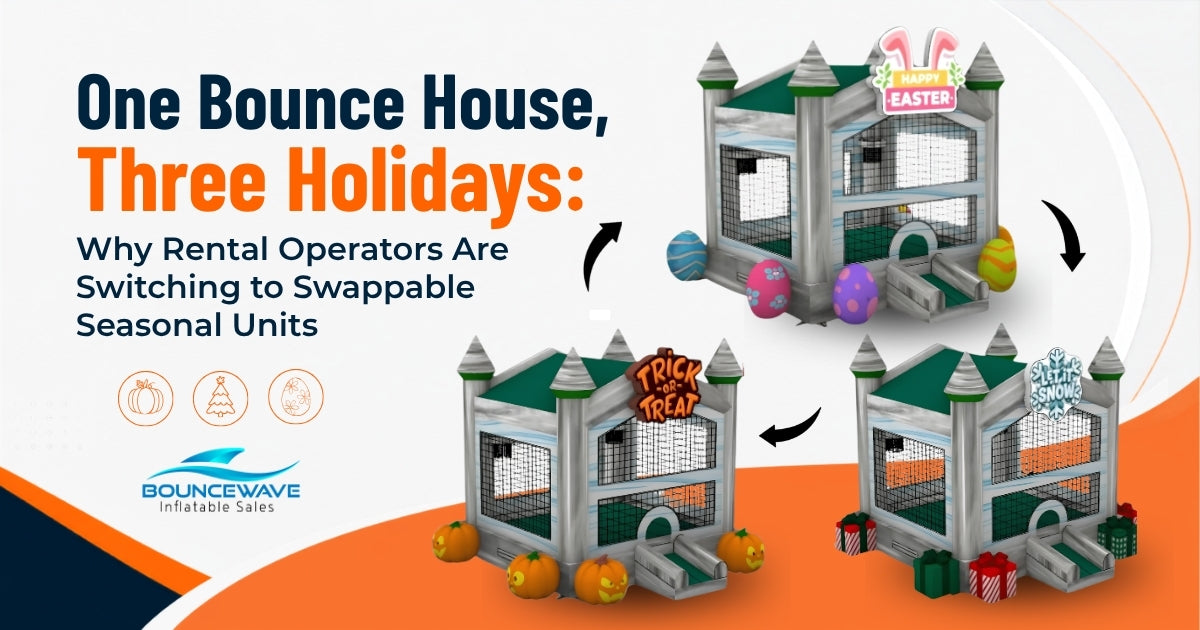 One Bounce House, Three Holidays: Why Rental Operators Are Switching to Swappable Seasonal Units