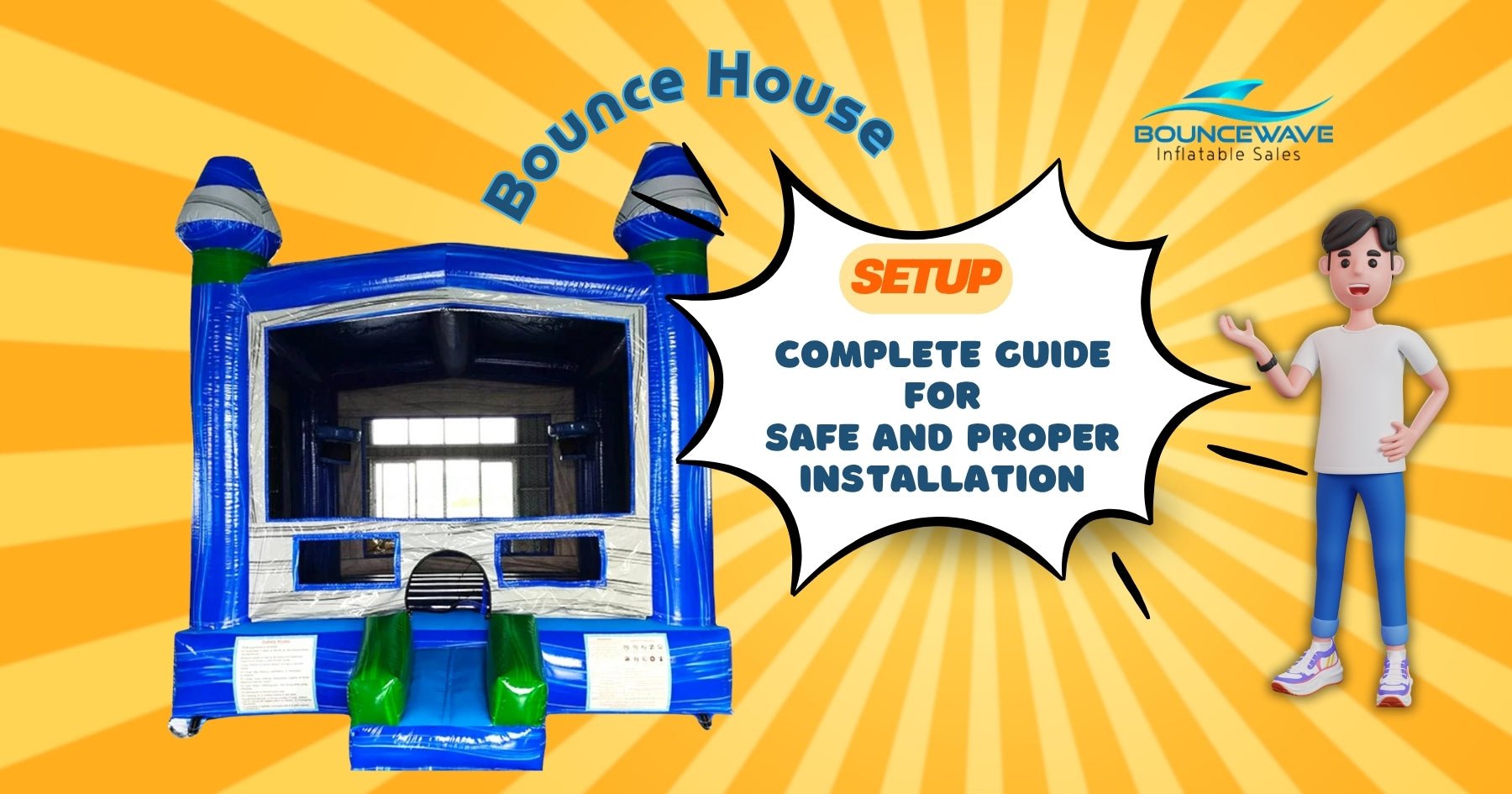 Bounce House Setup - Complete Guide for Safe and Proper Installation - BounceWave Inflatable Sales