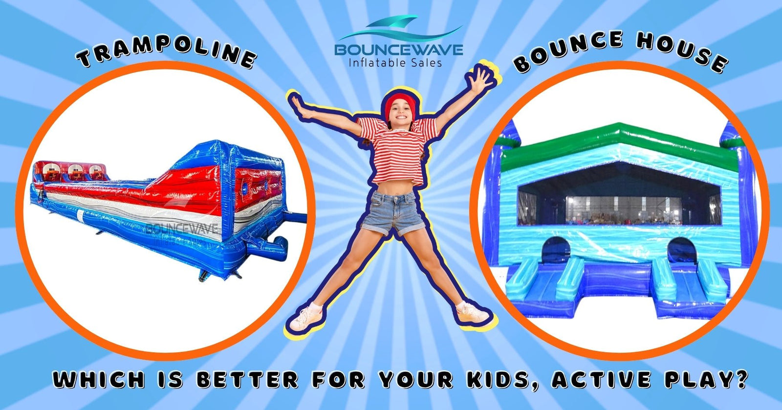 Trampoline Vs. Bounce House - Which Is Better for Your Kids' Active Play? - BounceWave Inflatable Sales