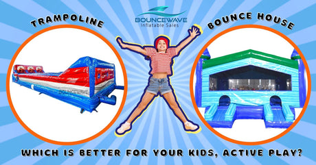 Trampoline Vs. Bounce House - Which Is Better for Your Kids' Active Play? - BounceWave Inflatable Sales