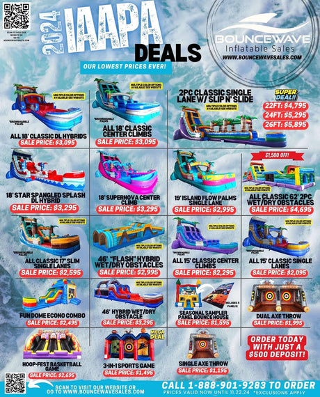 IAAPA 2024 Limited Time Deals! - BounceWave Inflatable Sales