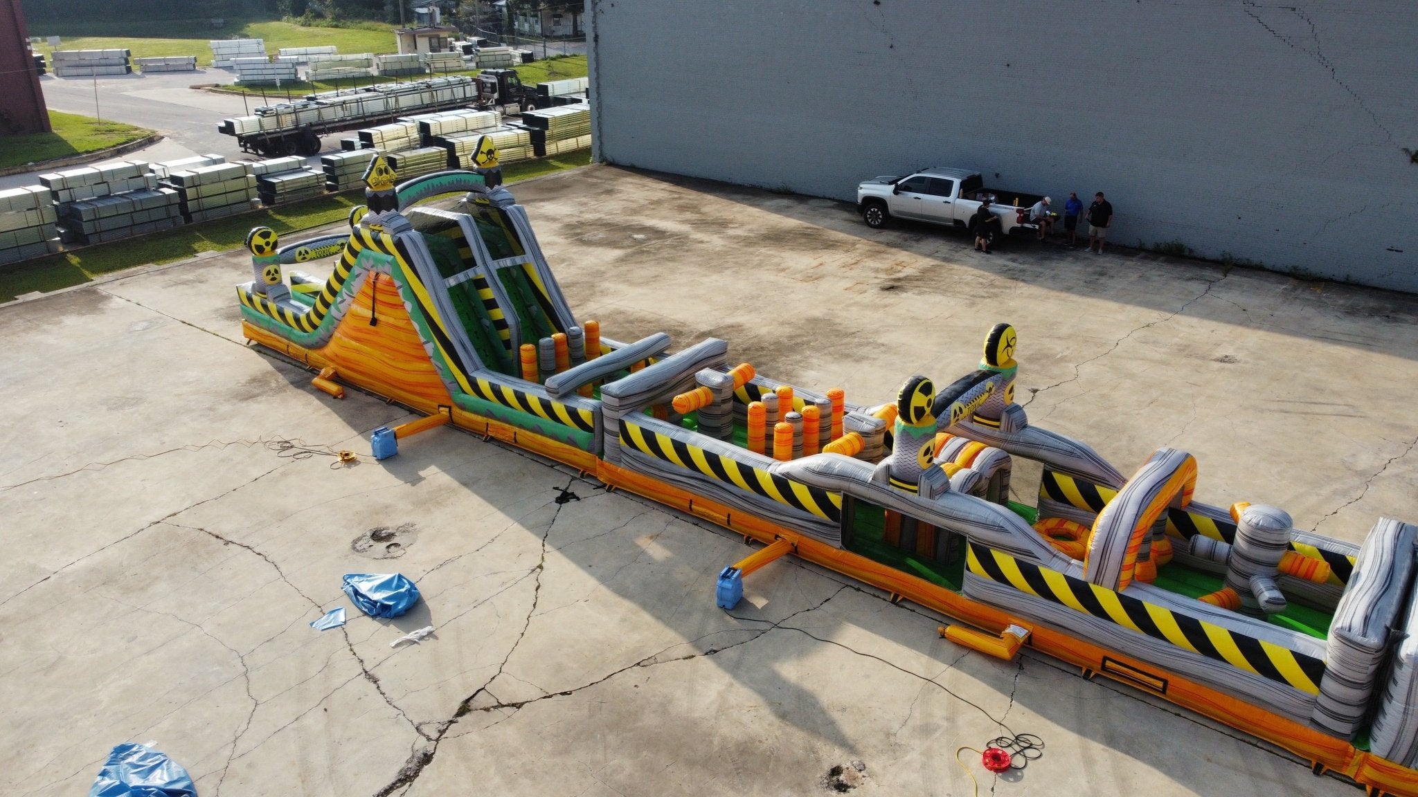 120ft Hazardous Run 3-Piece Inflatable Obstacle Course