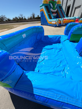 15ft Aqua Bolt Dual Lane Water Slide – Center Climb - BounceWave Inflatable Sales
