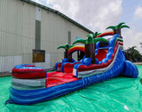 15ft Baja Splash Single Lane Water Slide - BounceWave Inflatable Sales