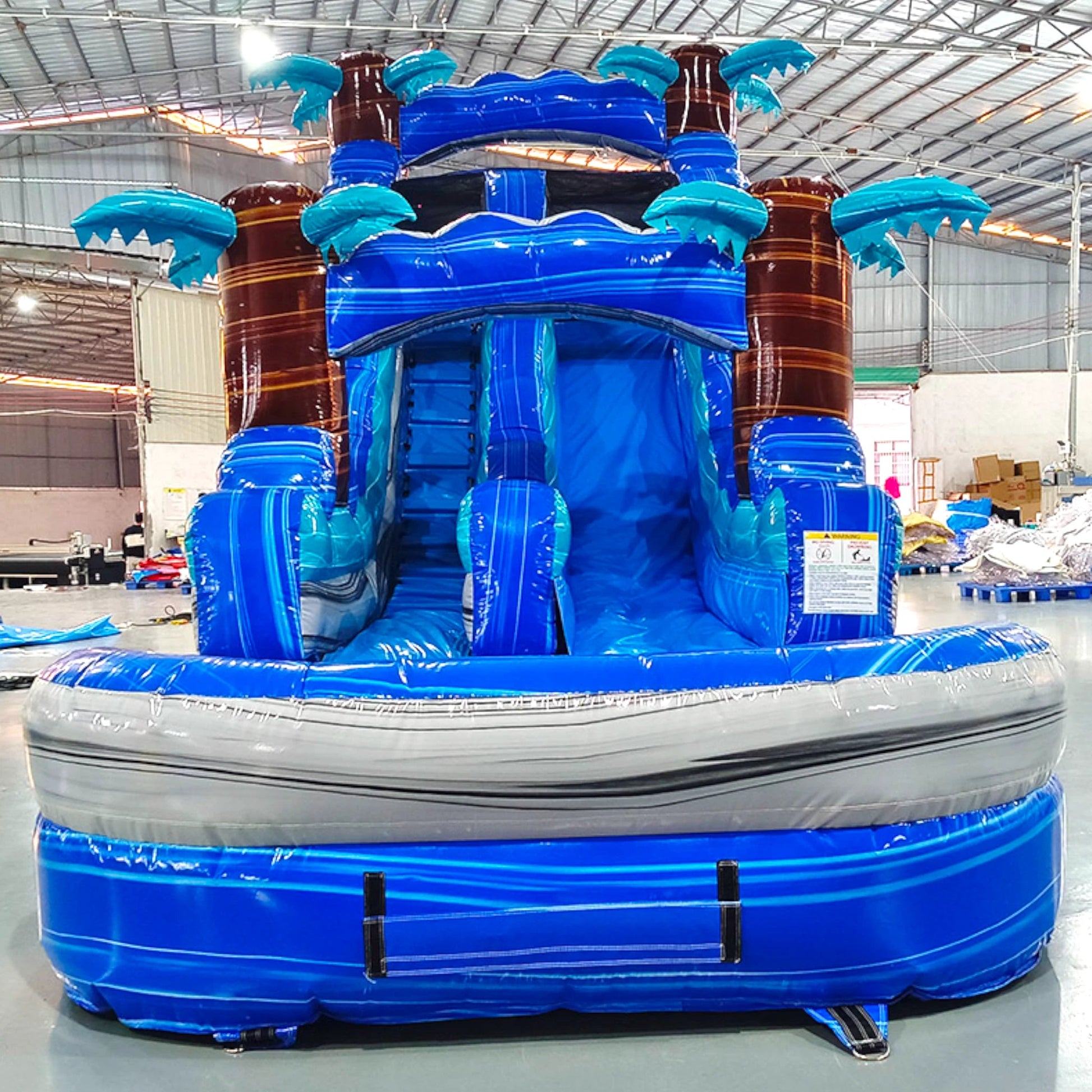 15ft Cayman Crush Commercial Single Lane Inflatable Water Slide