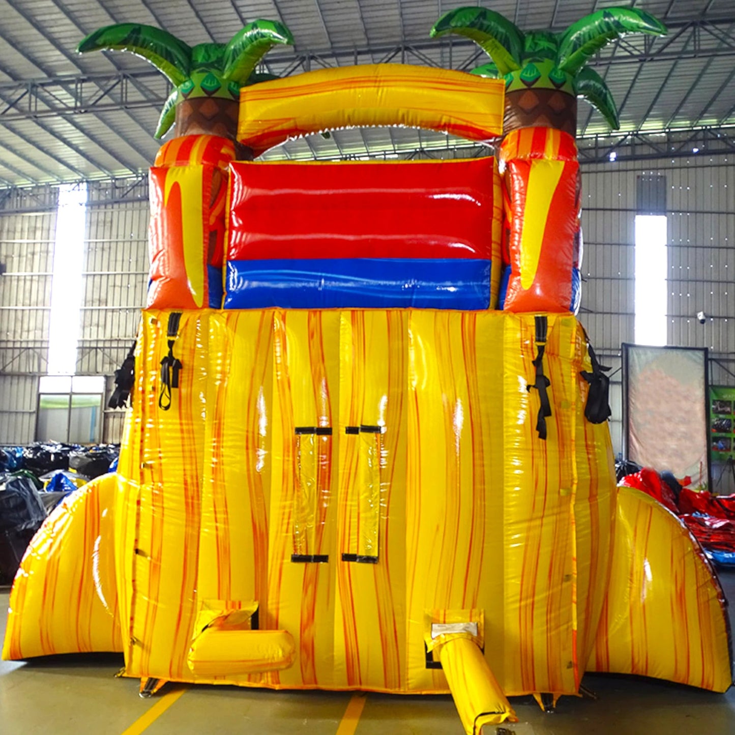 15ft Fiesta Fire Commercial Single Lane Inflatable Water Slide ...