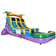 15ft Goombay Splash Dual Lane Center Climb Inflatable Water Slide - BounceWave Inflatable Sales