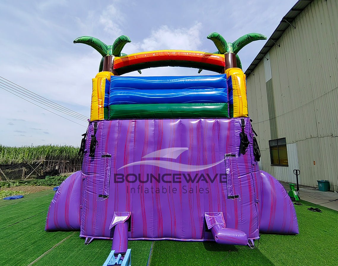 15ft Goombay Splash Dual Lane Water Slide – Center Climb - BounceWave Inflatable Sales