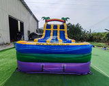 15ft Goombay Splash Dual Lane Water Slide – Center Climb - BounceWave Inflatable Sales