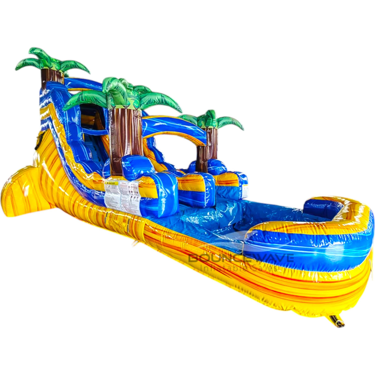 15ft Lava Falls Commercial Single Lane Inflatable Water Slide - BounceWave Inflatable Sales