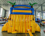 15ft Lava Falls Dual Lane Center Climb Inflatable Water Slide - BounceWave Inflatable Sales