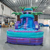 15ft Purple Plunge Commercial Single Lane Inflatable Water Slide - BounceWave Inflatable Sales