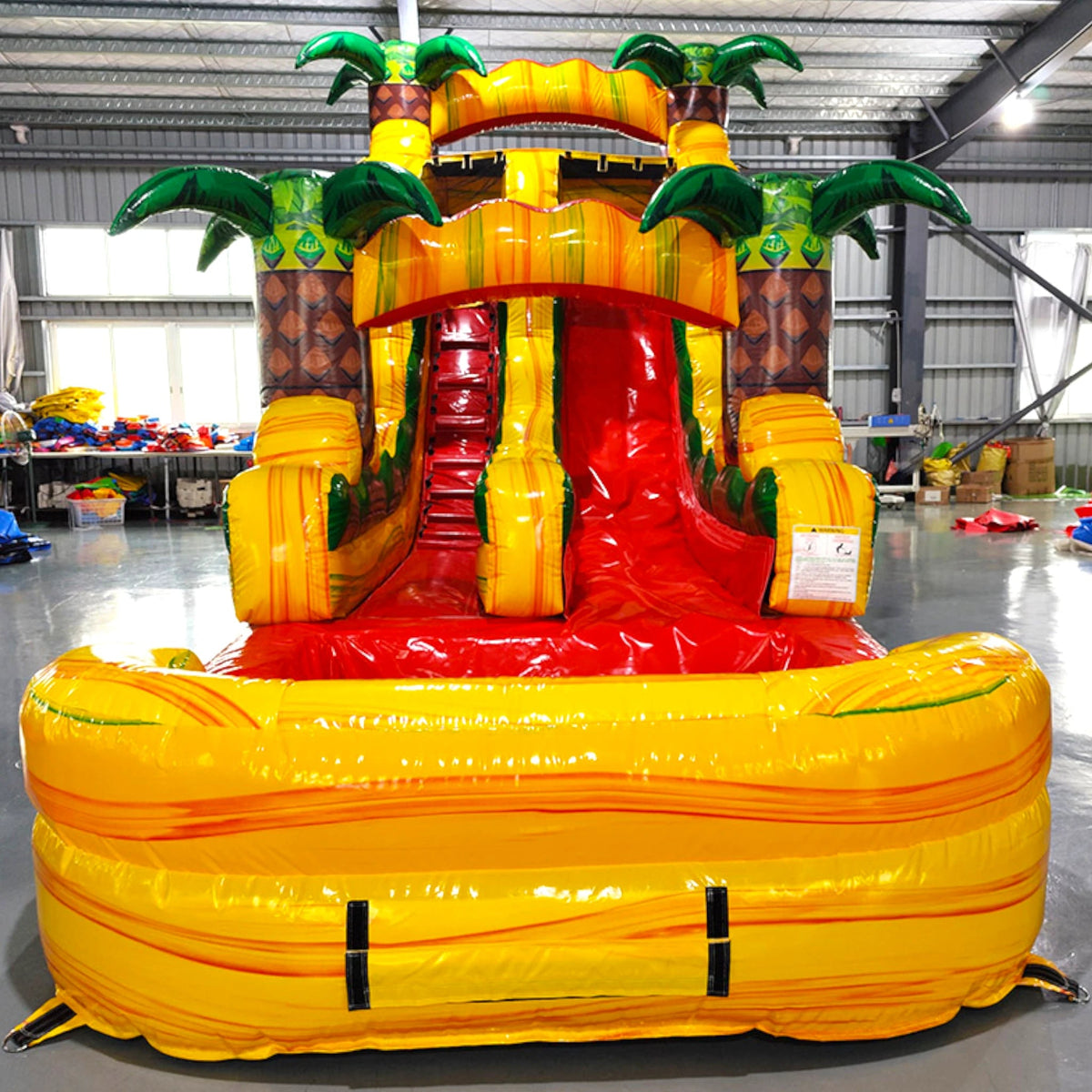 Splash Attack Inflatable 15ft Rasta Splash Commercial Single Lane Inflatable Water Slide