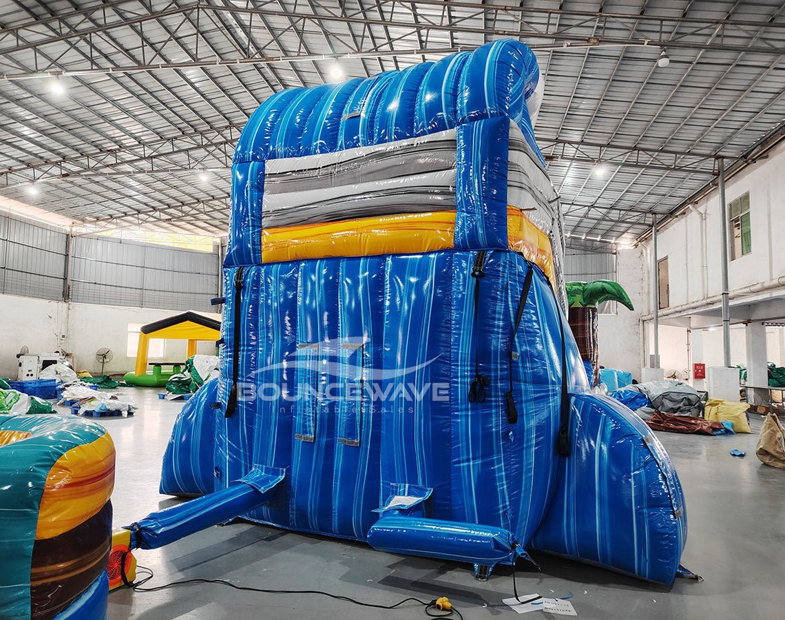 15ft Rip Curl Commercial Single Lane Inflatable Water Slide - BounceWave Inflatable Sales